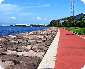 海沿いでの「ウォーキング」